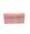 Tampon blanc sur eponge rose sanitaire x10